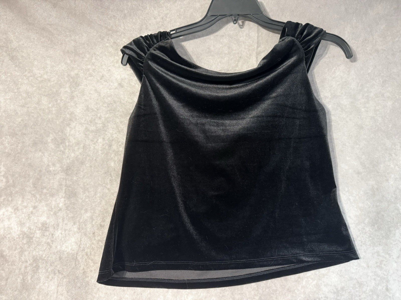 NWT Ann Taylor Black Velvet Soft Off The Shoulder Women’s Blouse Size XL