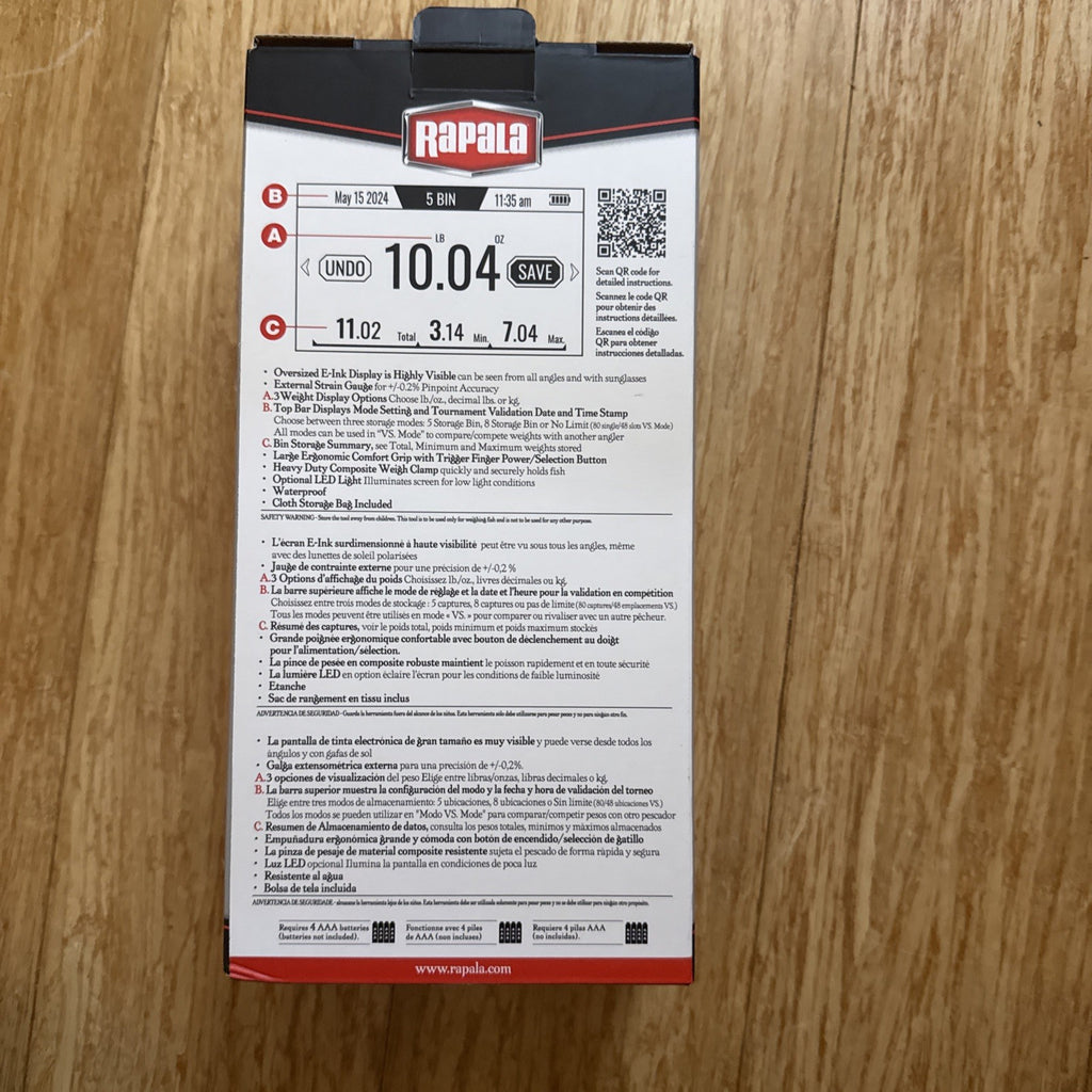Rapala High-Vis Digital Scale 20 lb #RHVDS