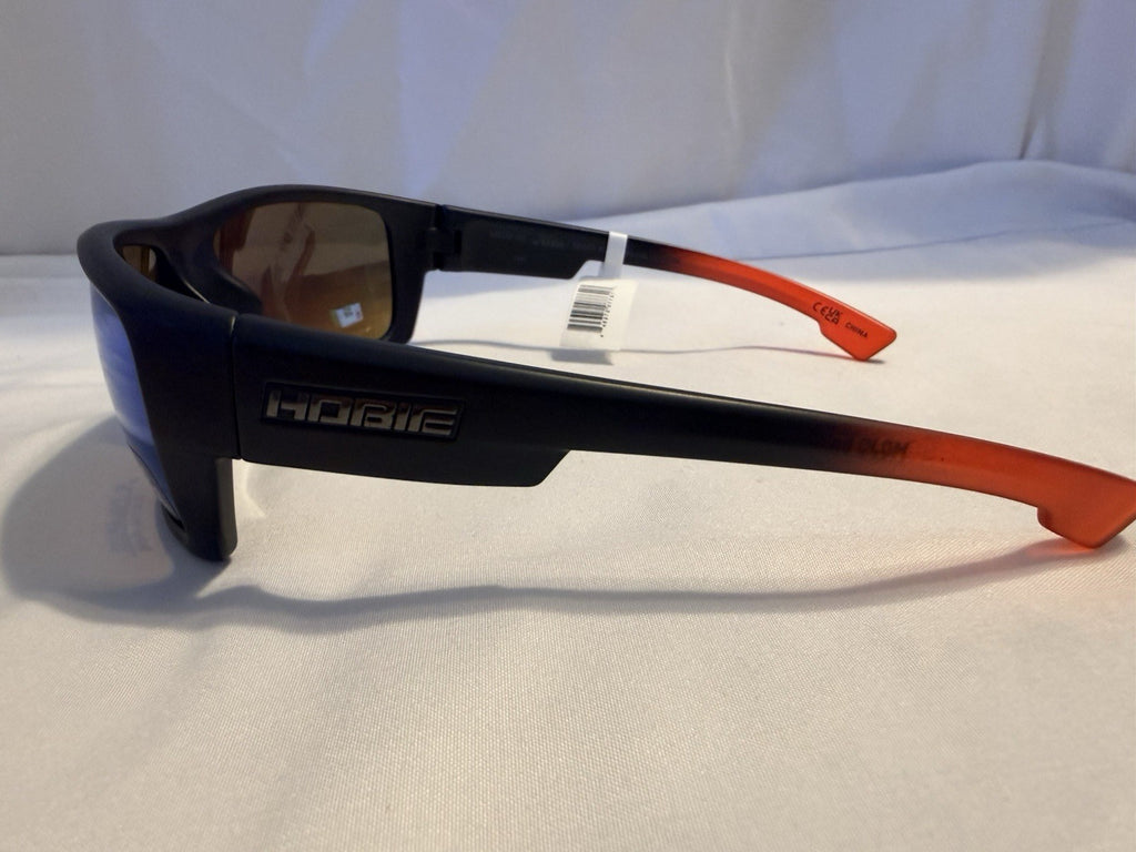 Hobie Hank Cherry Float Sunglasses - Satin Black/ Red Fade - Copper/ Green Lens