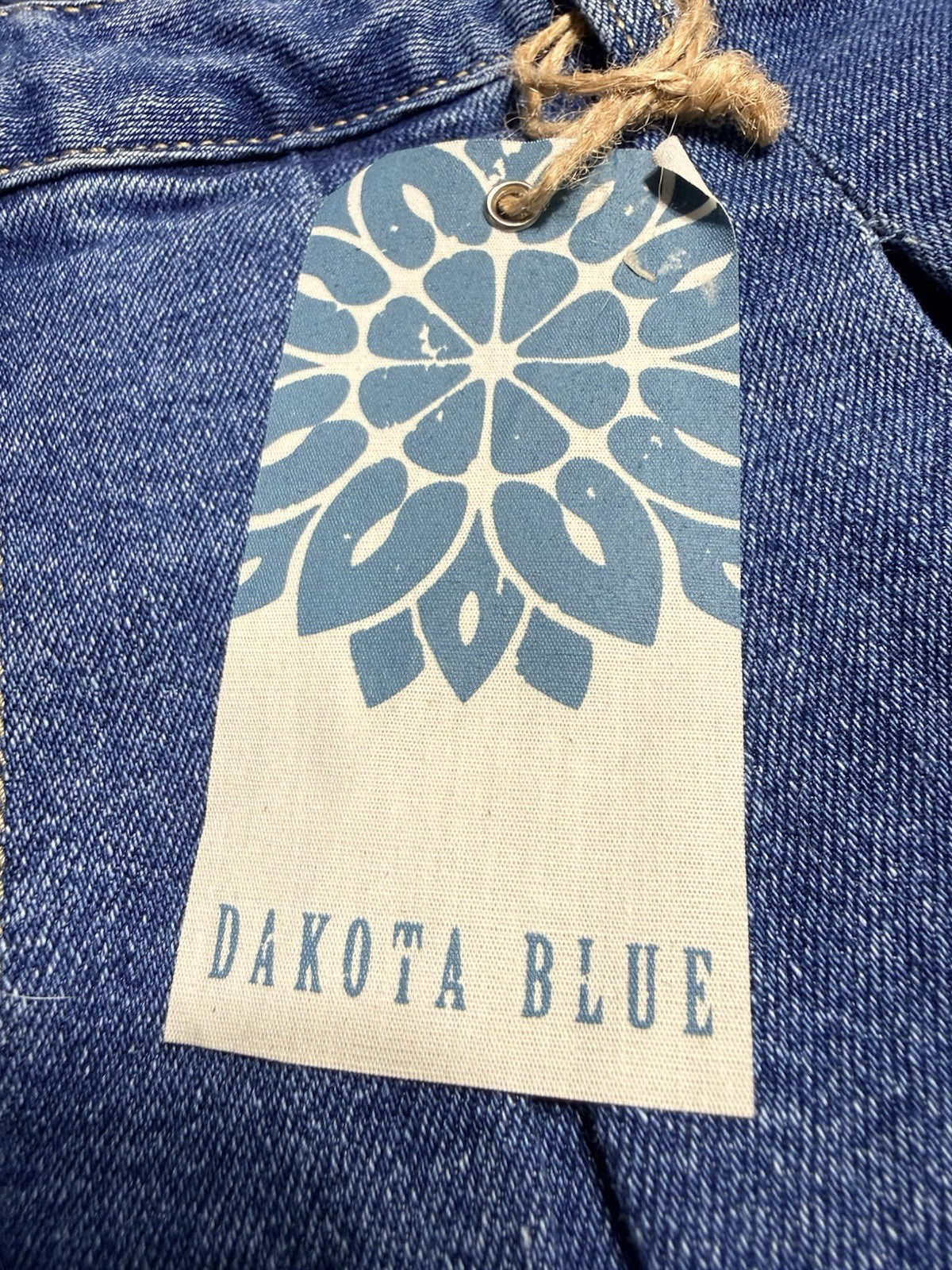 NWT Dakota Blue Pleated Cut Off Jean Skirt