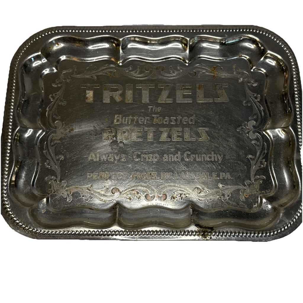 Rare 1930 Vintage Tritzels the Butter Toasted Pretzels Platter