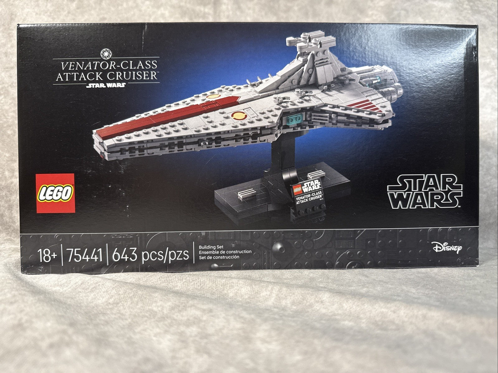 LEGO Star Wars Venator-Class Attack Cruiser Building Set for Adults, 75441, 18+
