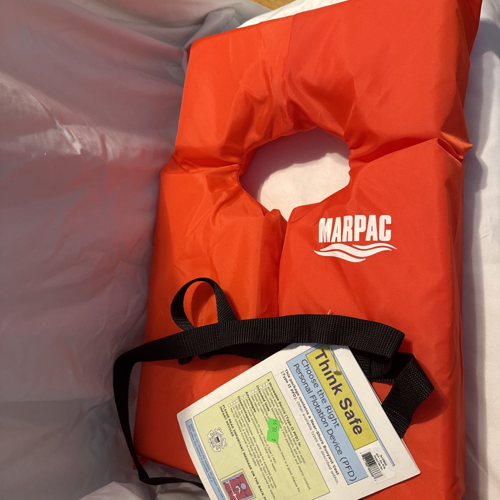 MarPac Near-Shore Type II  (PFD) Life Vest - Orange 90lb  Plus