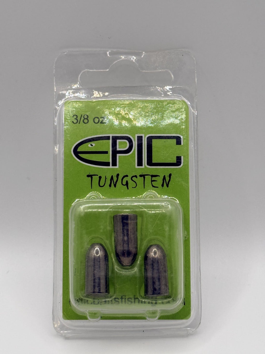 Epic Tungsten Weights Worm Silver Various Sizes