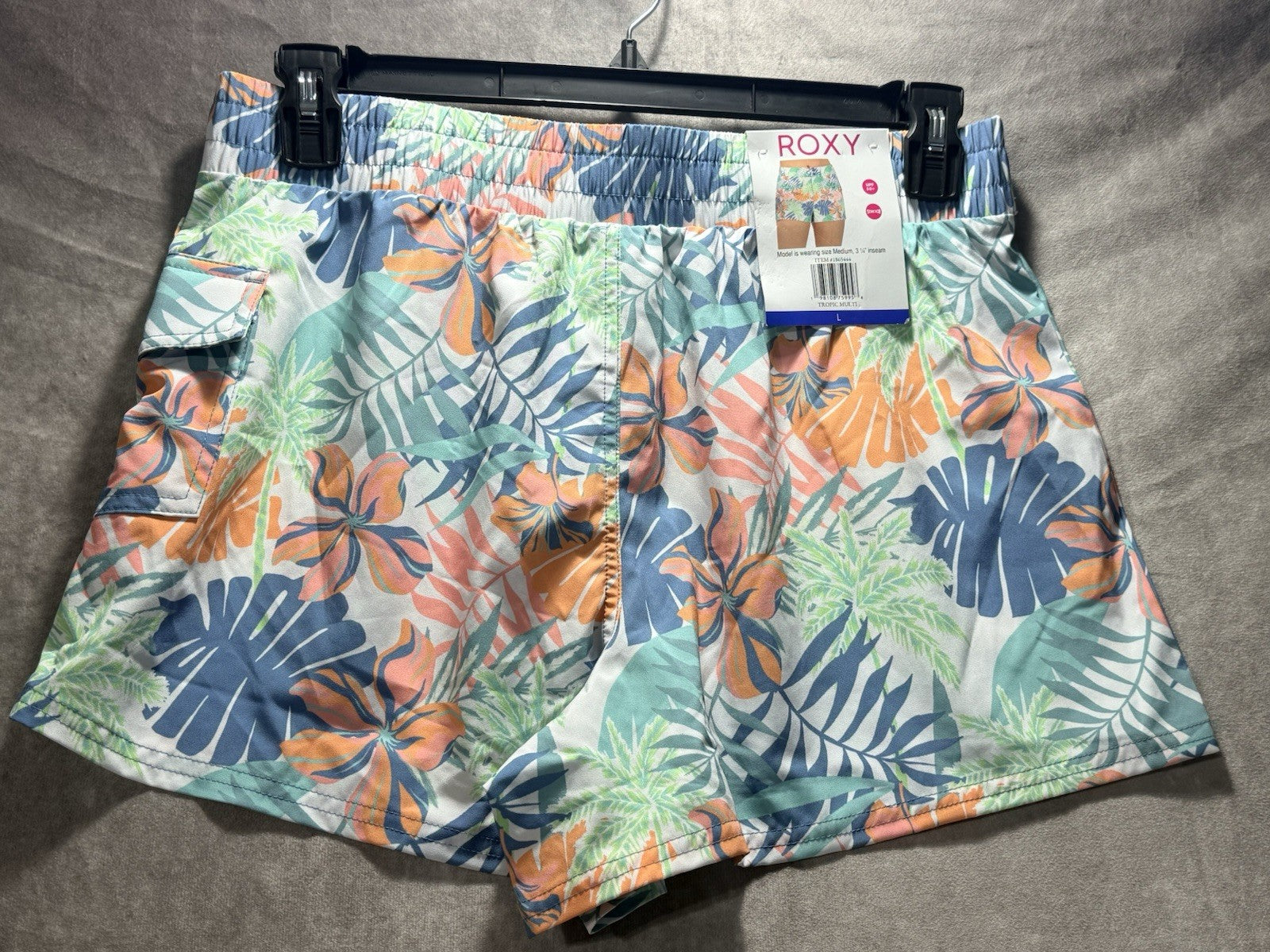 NWT Roxy Stretch Board Shorts Tropic Multi Color Size Large