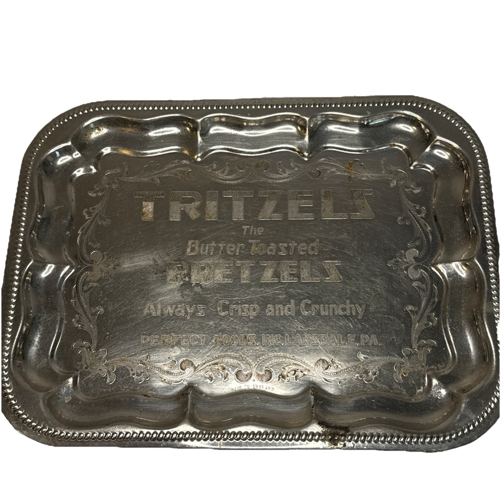 Rare 1930 Vintage Tritzels the Butter Toasted Pretzels Platter