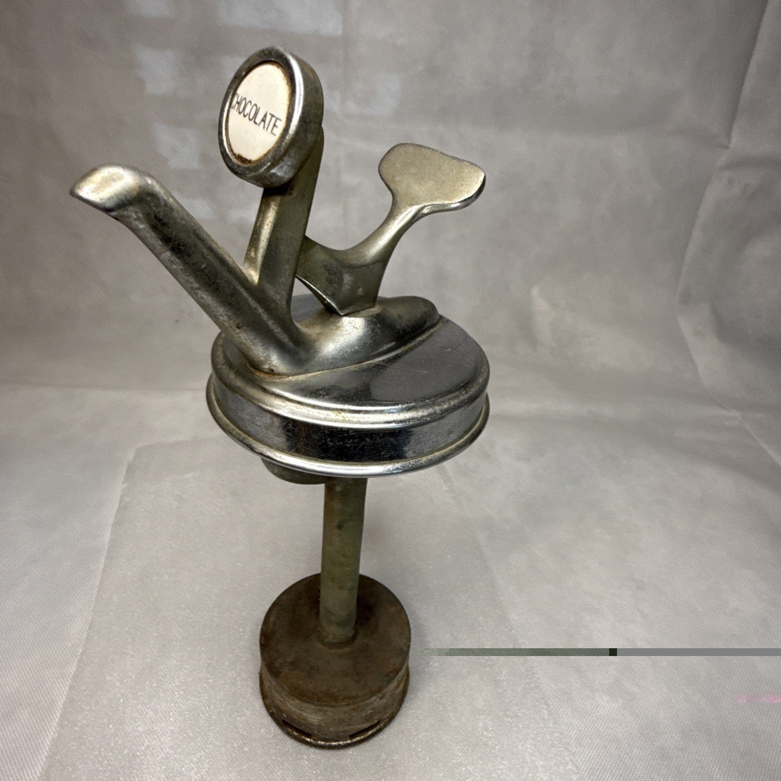Rare Vintage 1931 Walrus MFG CO Soda Fountain Chocolate Syrup Dispenser Ceramic