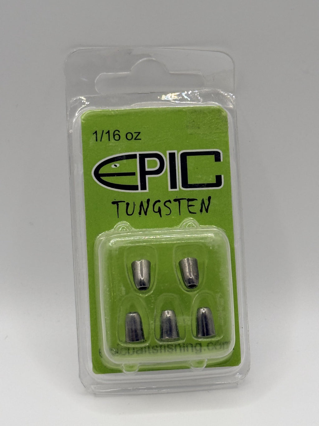 Epic Tungsten Weights Worm Silver Various Sizes