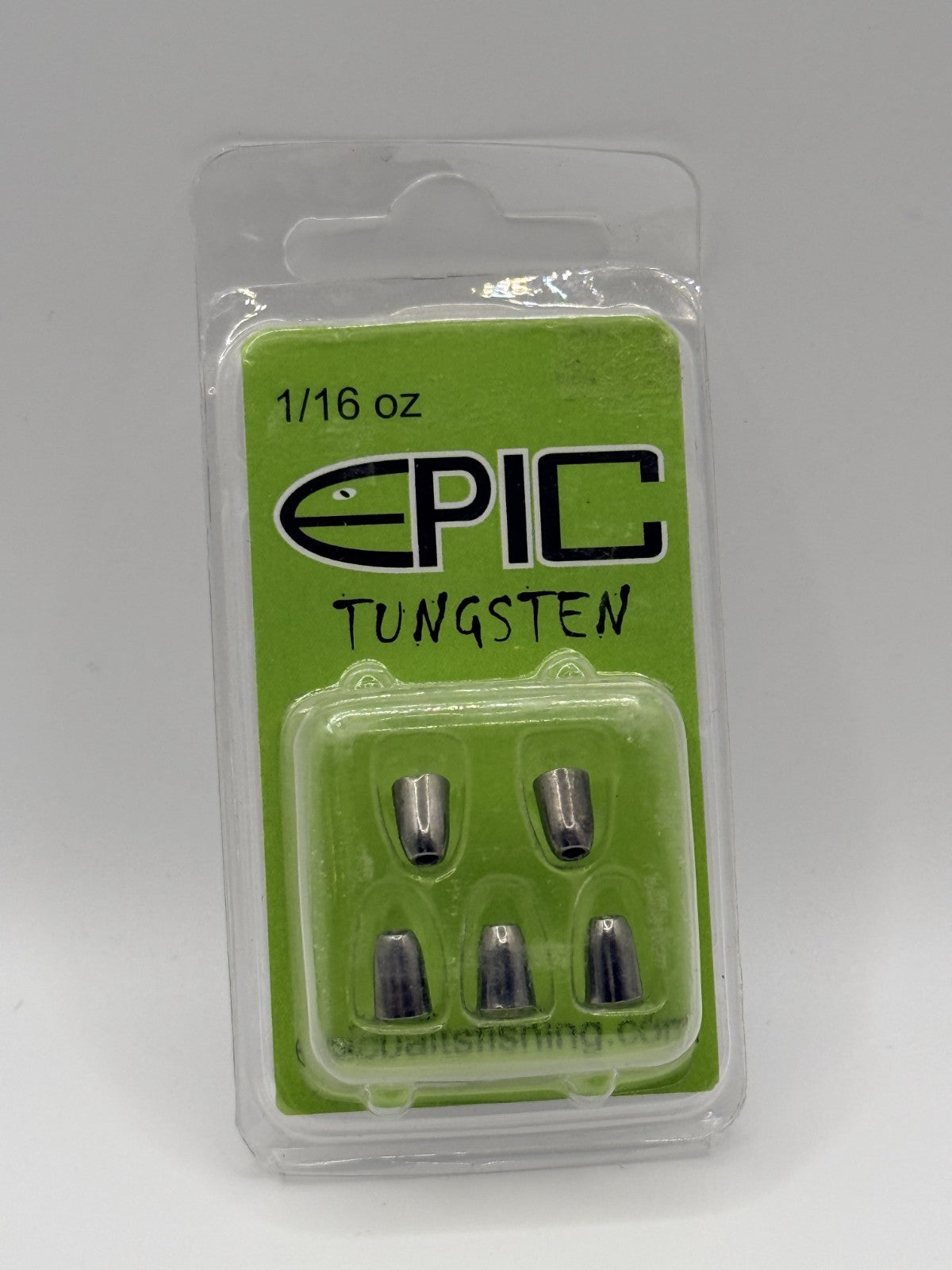 Epic Tungsten Weights Worm Silver Various Sizes