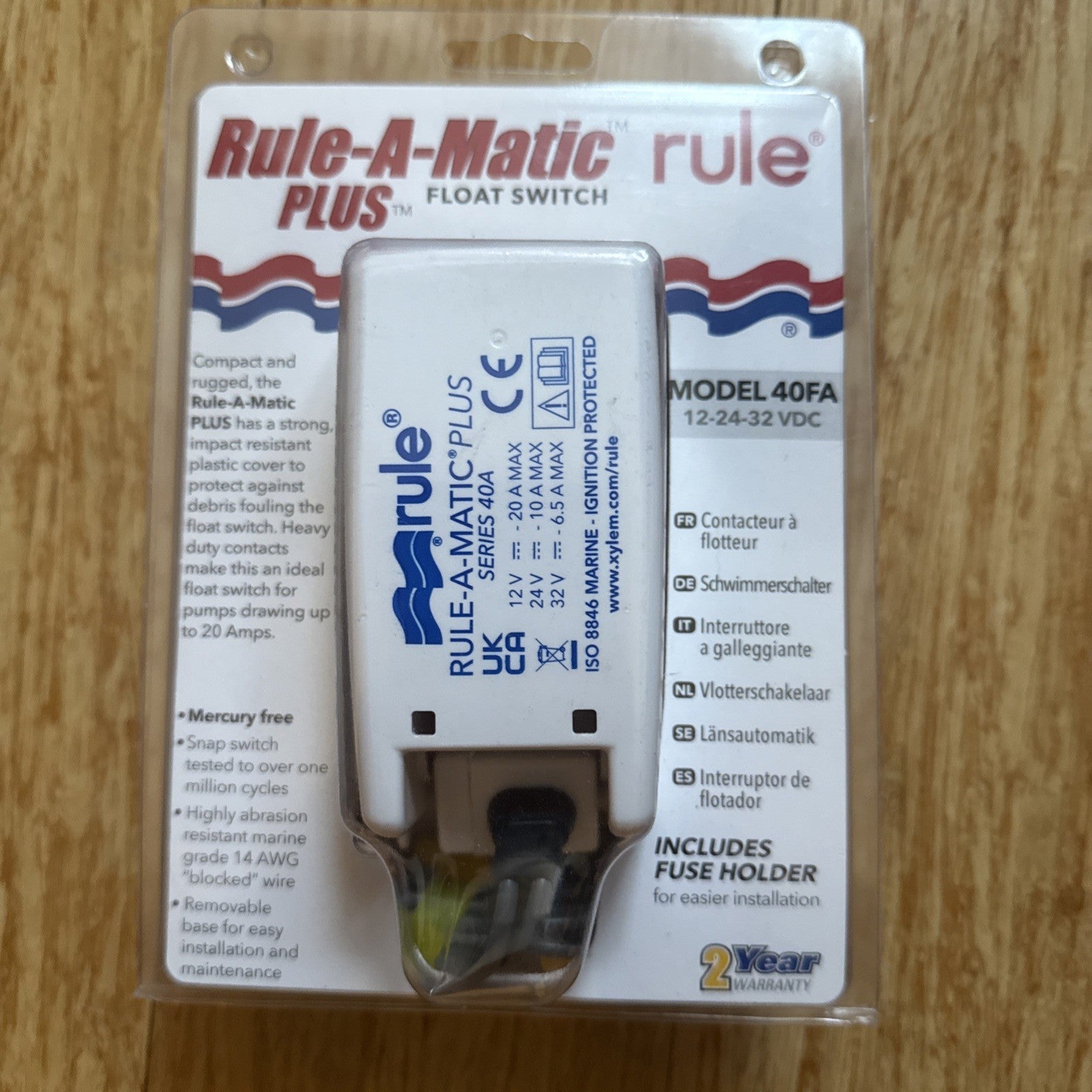Rule Float Switch Model 40FA