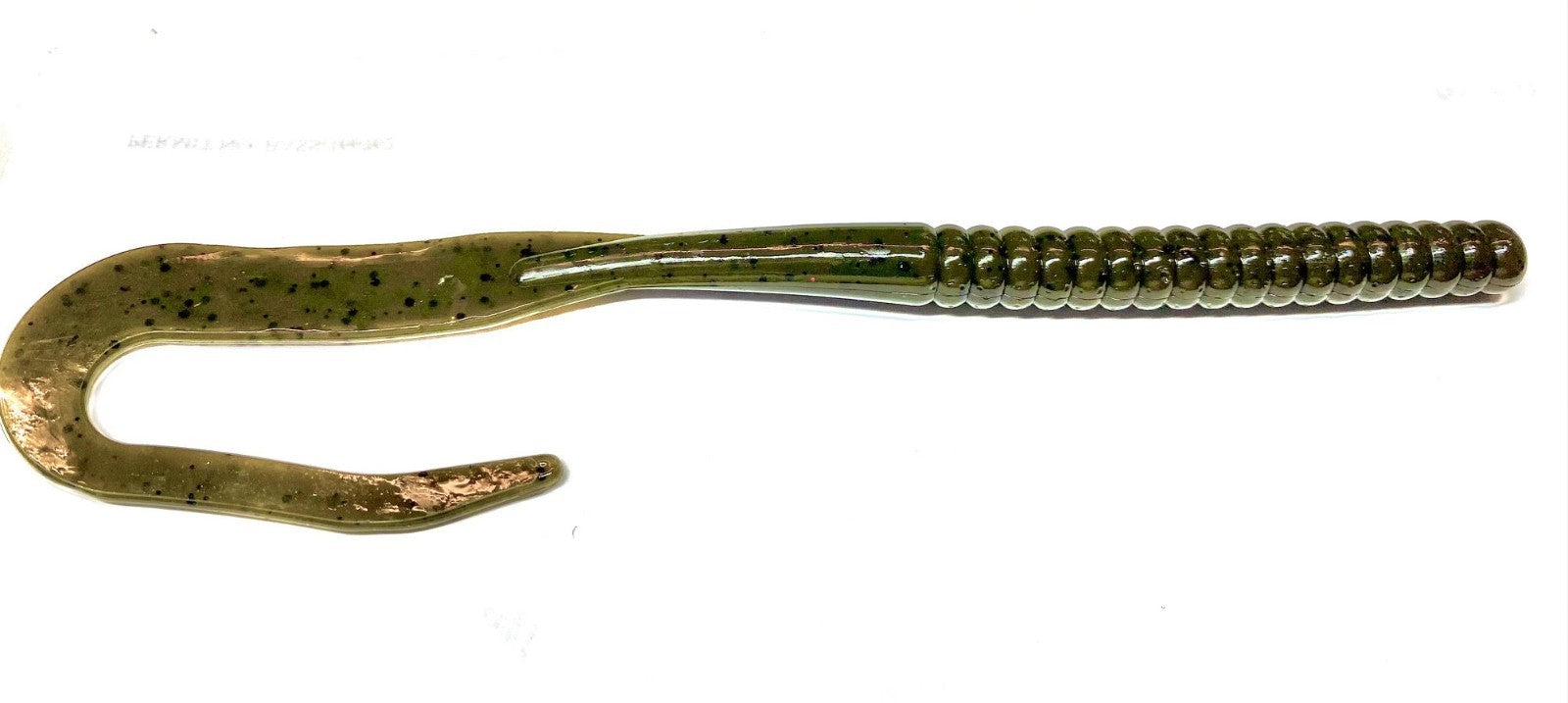 Bruiser Baits 10" Curly Tail Green Pumpkin 7ct