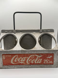 Vintage 1950s Coca-Cola Metal 6 Pack Bottle Carrier Coke Caddy Aluminum Holder