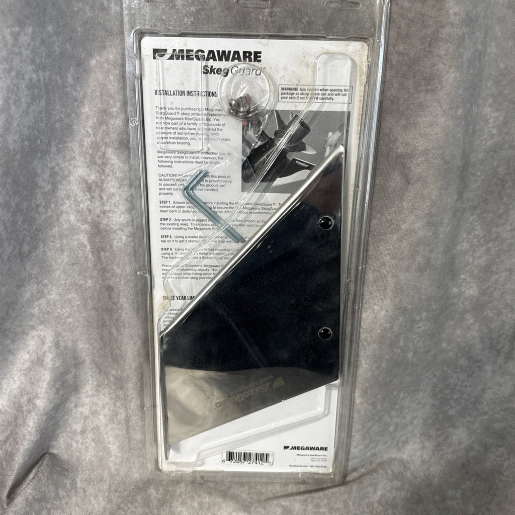 Megaware SkegGuard 27412 SS Replacement Skeg Merc 200hp 300hp V8 PRO XS TORQUE