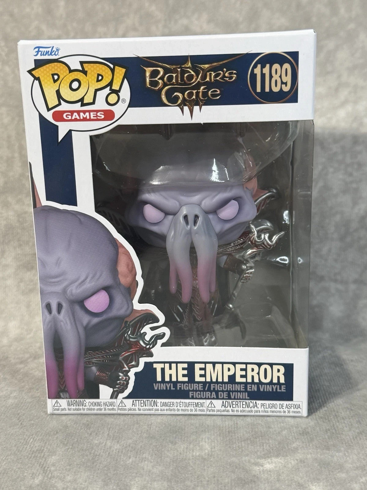 Funko Pop! Set of 3 Baldur's Gate 3 Jaheira 1187 Raphael 1188 & The Emperor 1189