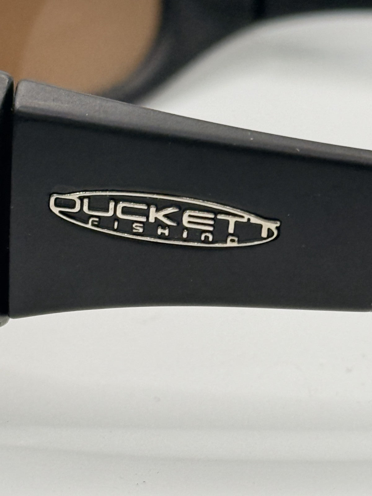 Duckett Fishing Jack-Black Frame Amber Polarized Lens Sunglasses NWT
