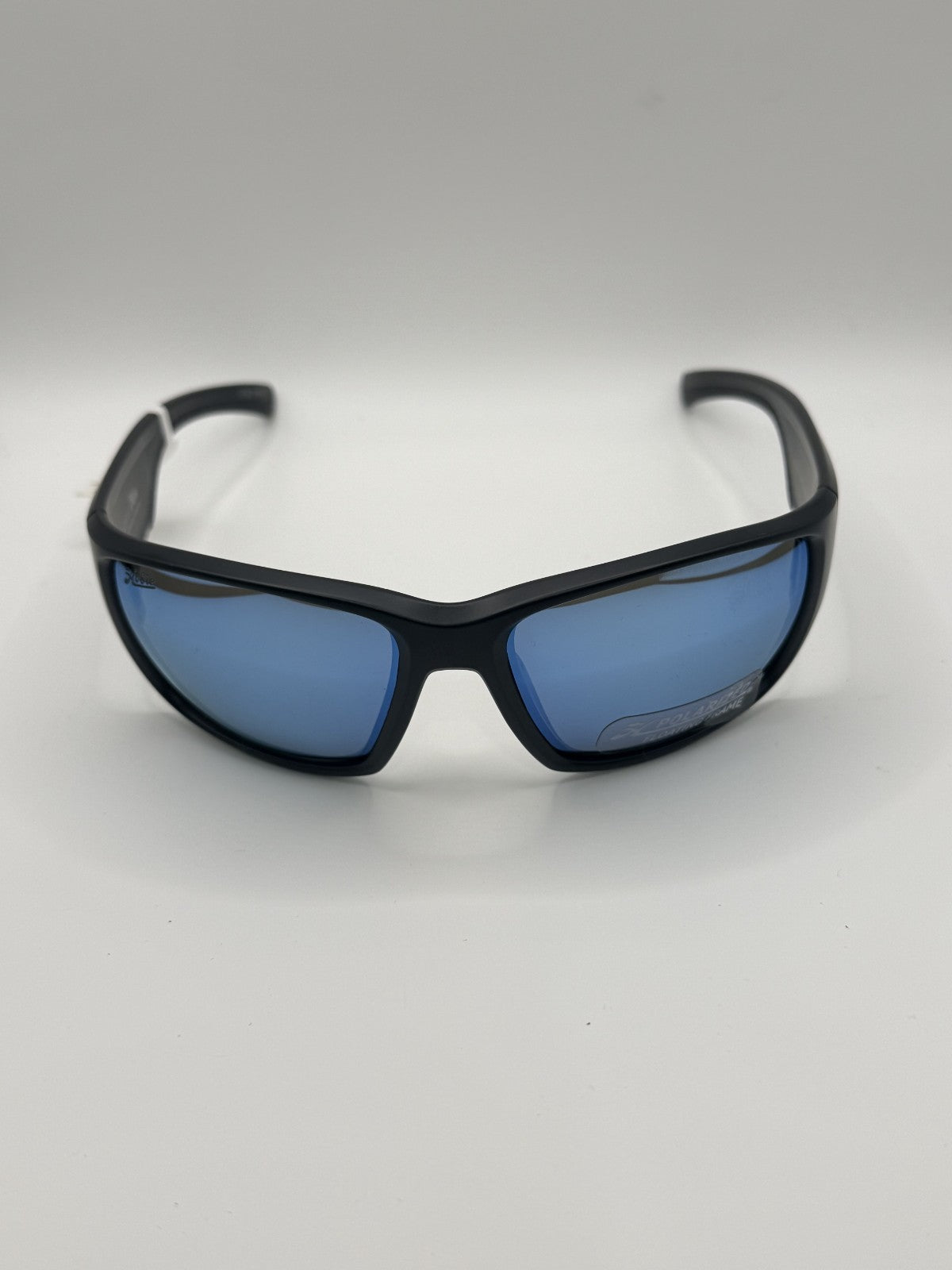 Hobie Bluefin Sunglasses B010168 Frame Satin Black Lens Cobalt Mirror