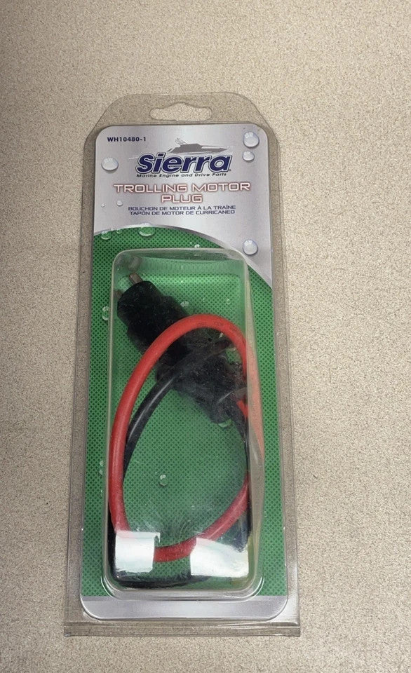 Sierra WH10480-1 Trolling Motor Plug Male 2 Wire 12V 10 Gauge