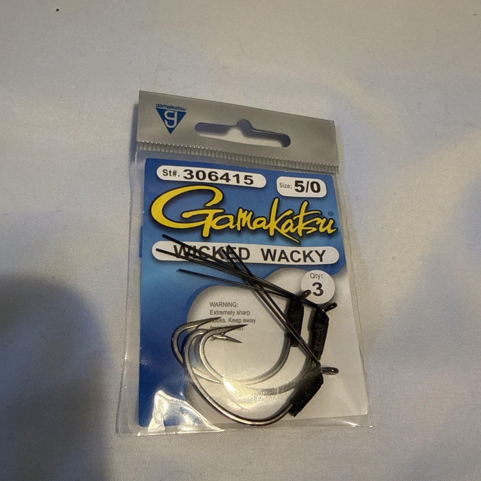 Gamakatsu 306415-5/0 Wicked Wacky Hooks 5/0 3CT