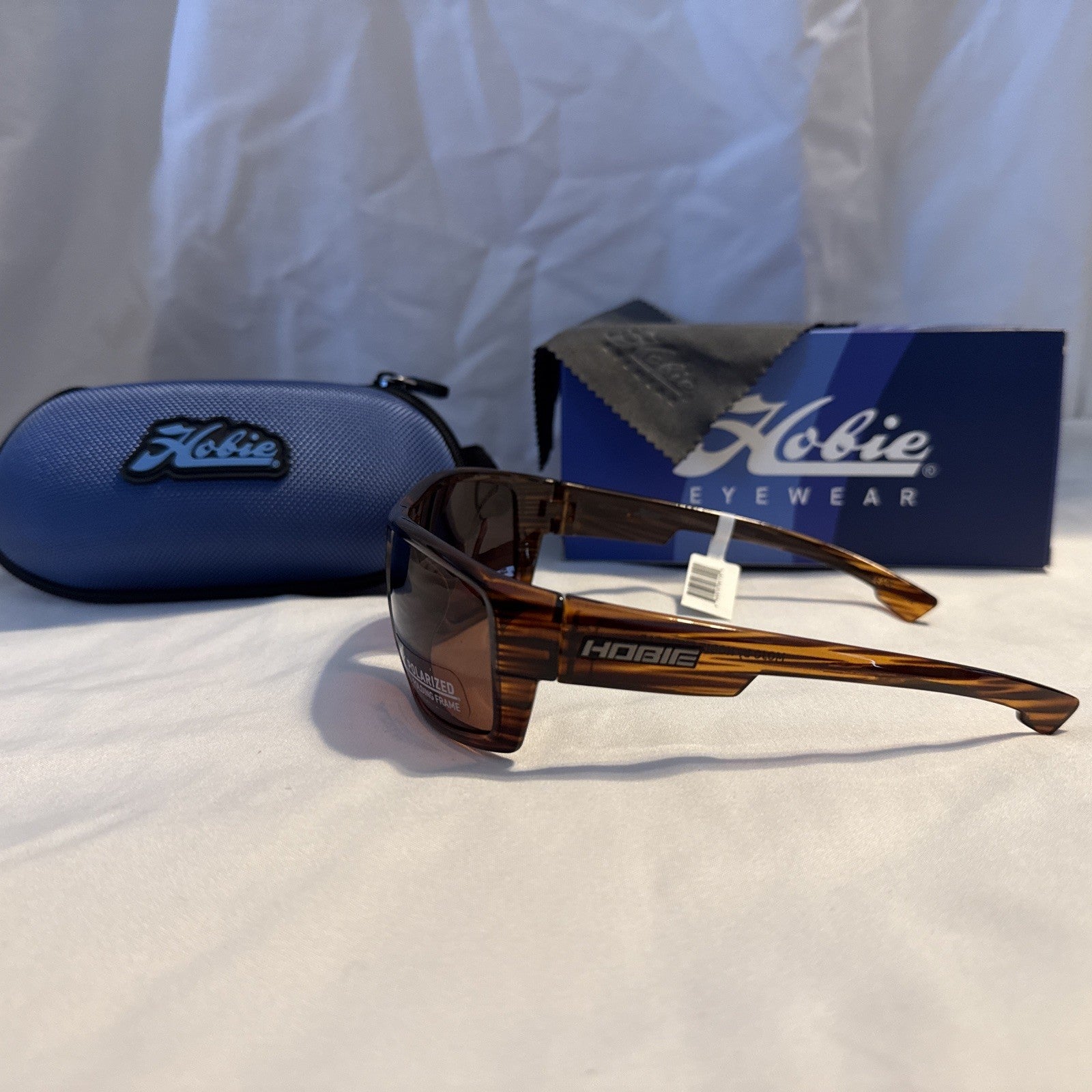 Hobie Mojo Float Shiny and Copper Wood Grain Polarized Sunglasses Brown