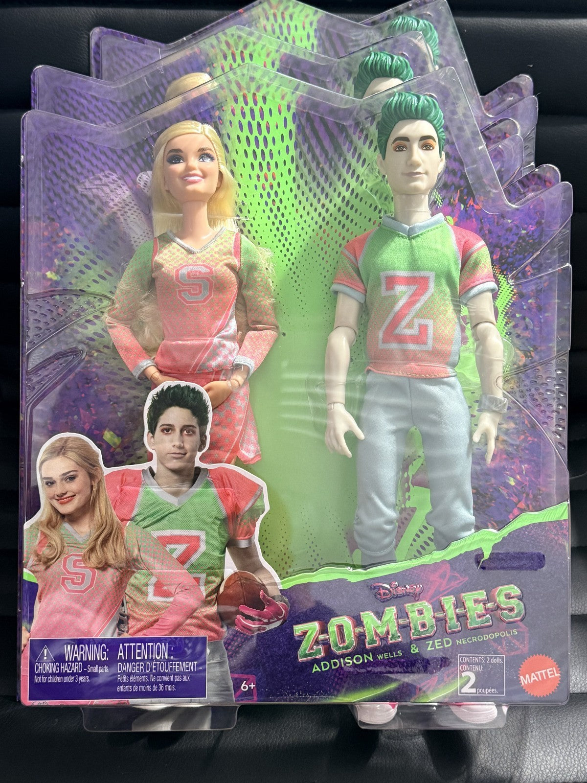 Disney Zombies Addison Wells & Zed Necrodopolis Doll 2 Pack Mattel 2025 New