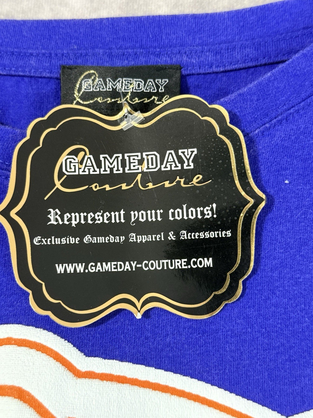 NWT Game Day Couture Women’s Size M Florida Gators 1/2 Sleeve Lightly Distressed