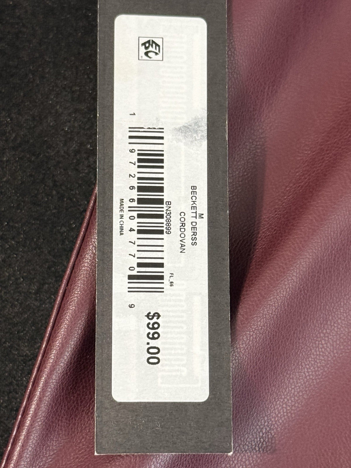 NWT Steve Madden Women’s Size M Faux Leather Beckett Dress