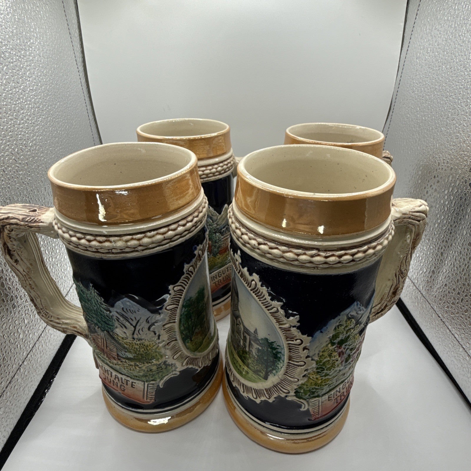 Set Of 4 | Vintage | University Of Notre Dame Beer Stein | From Germany