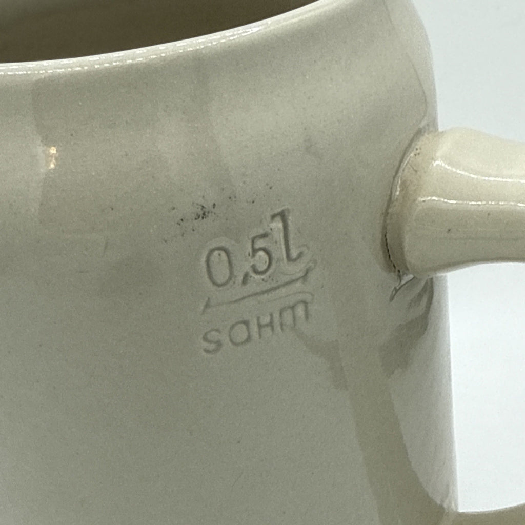 Vintage Stoneware Beer Mug Crock Stein German Schwaben Brau Stuttgarter .5L