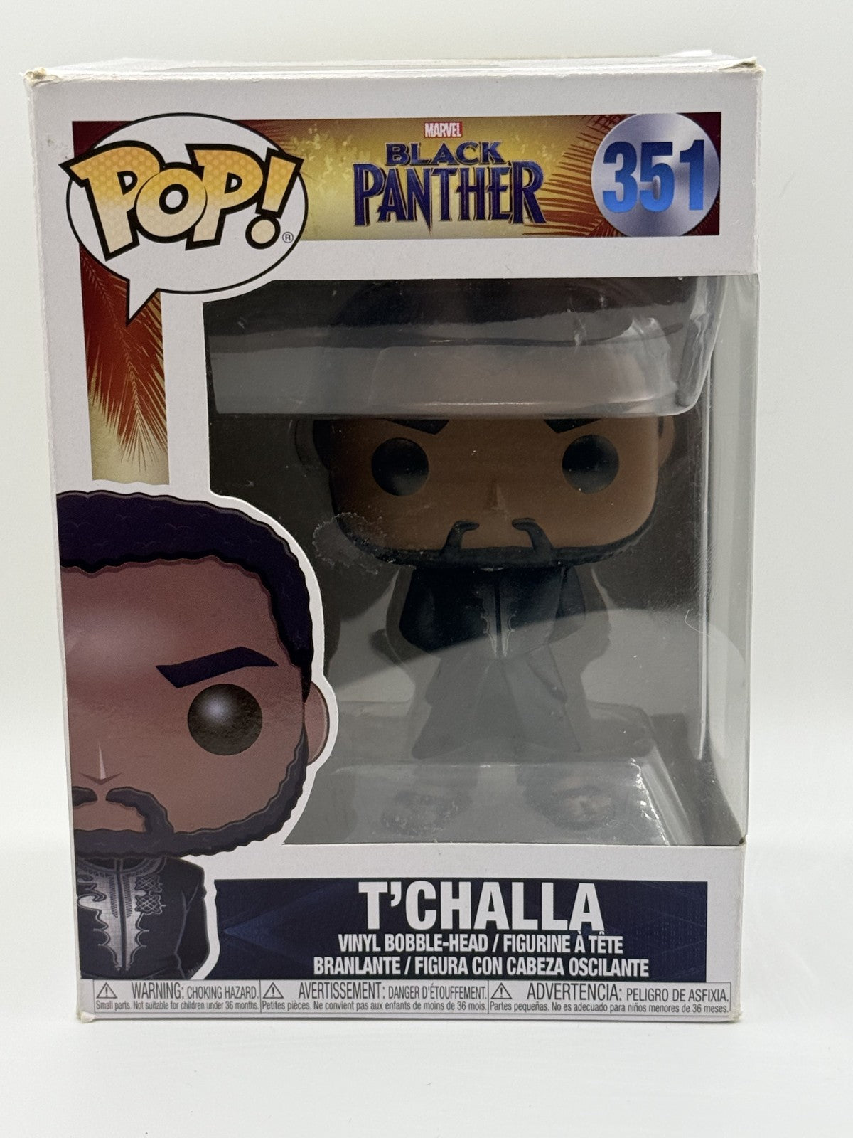 Funko Pop! - Marvel - Black Panther - T'Challa #351 Vinyl Figure
