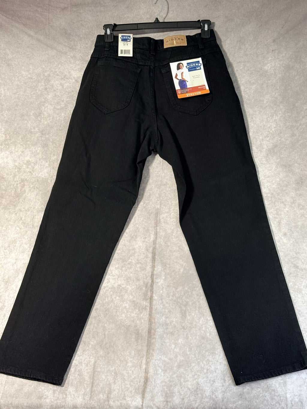 NWT Riders By Lee Women’s Jeans Coal Black Size 12M RF Stretch Tapered Leg