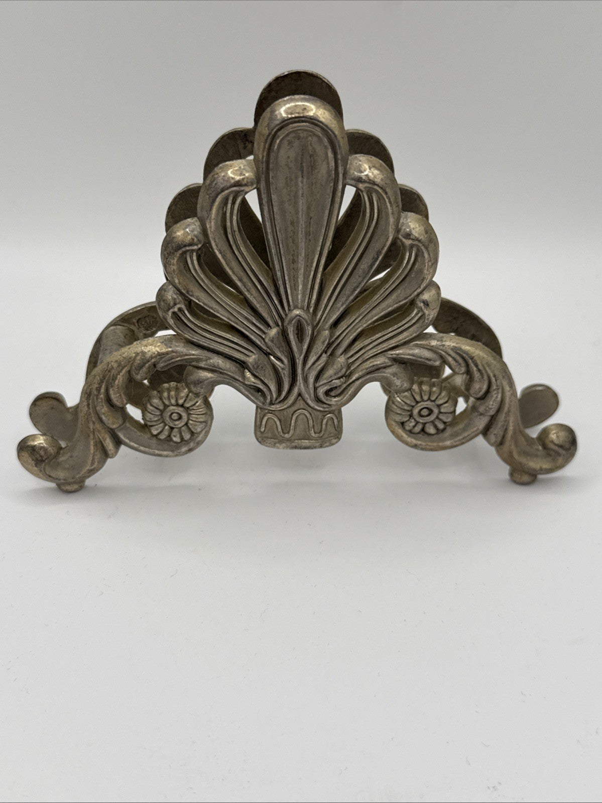 Vintage Silver Plate Knife Rest Italy Knife Holder  With matching Napkin Holders
