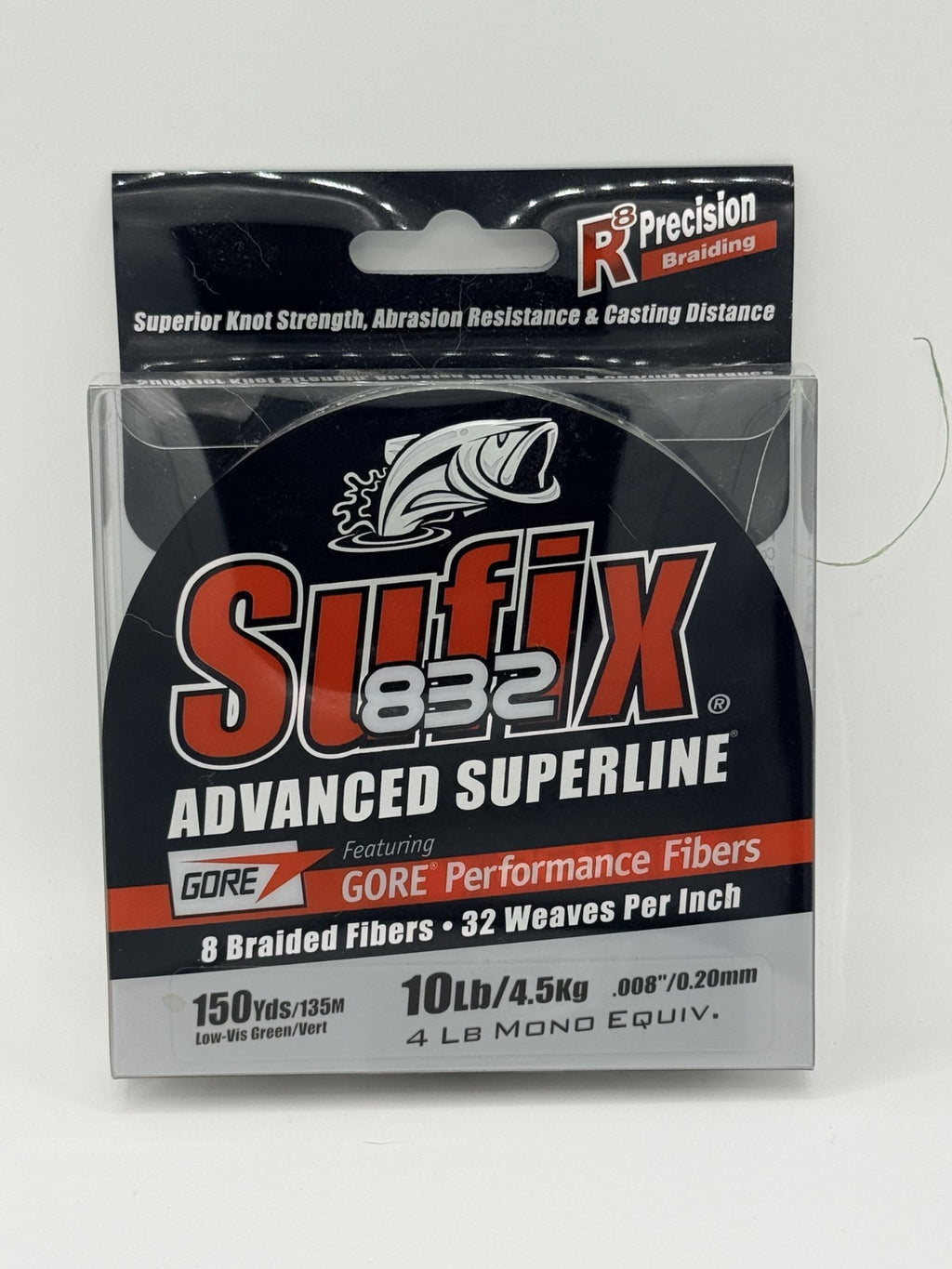 Suffix 832 Advanced Superline Braid | Low Vis Green | 150yds
