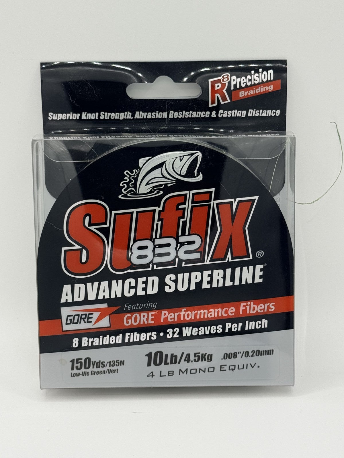 Suffix 832 Advanced Superline Braid | Low Vis Green | 150yds