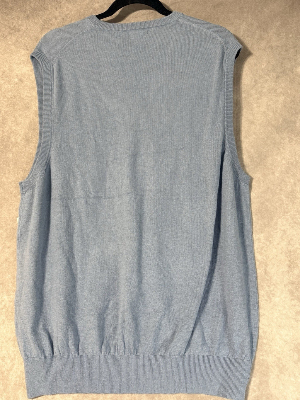 NWT IZOD Men’s Sleeveless Fieldhouse Sweater Ocean Blue Size Large