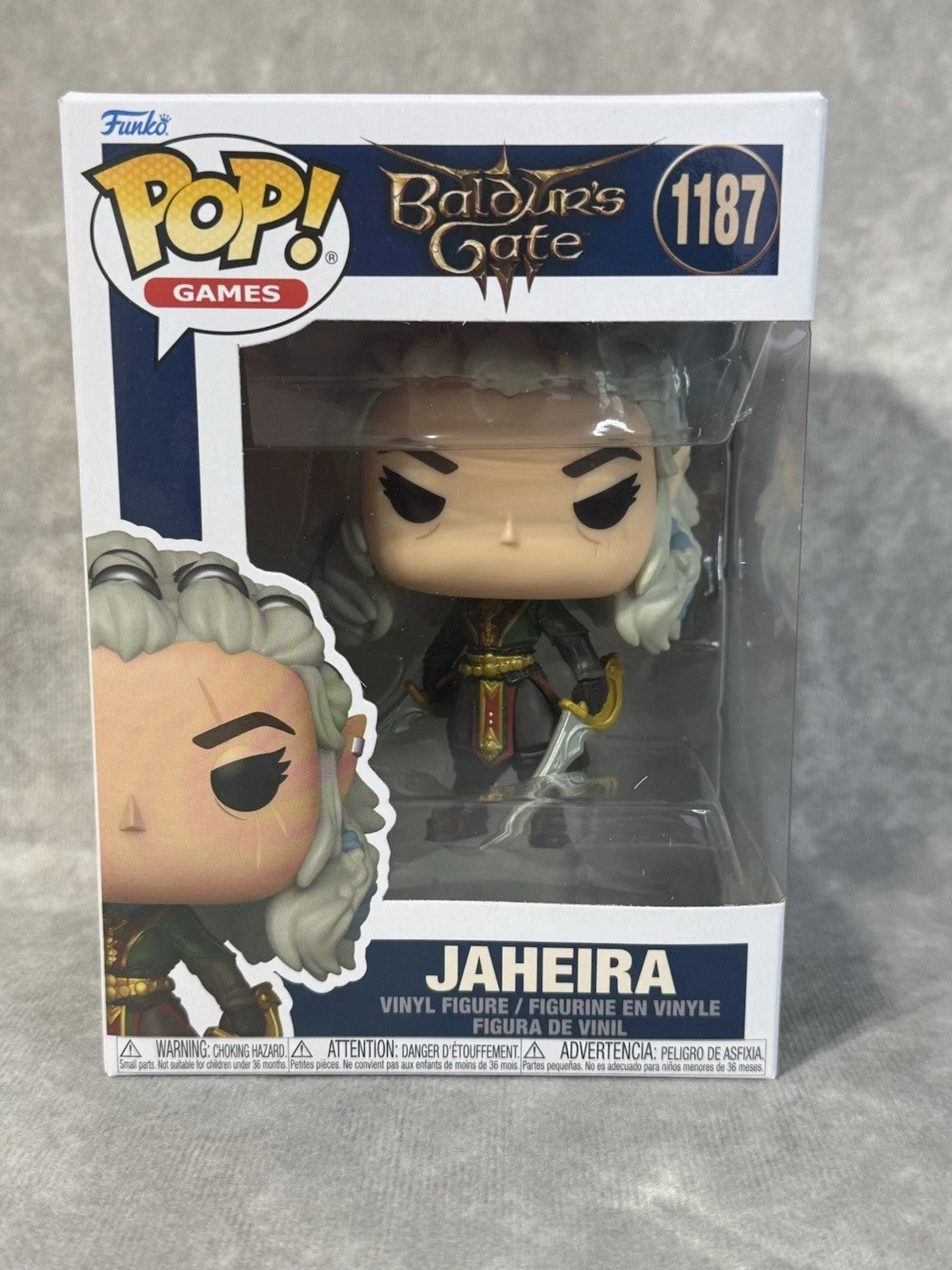 Funko Pop! Set of 3 Baldur's Gate 3 Jaheira 1187 Raphael 1188 & The Emperor 1189