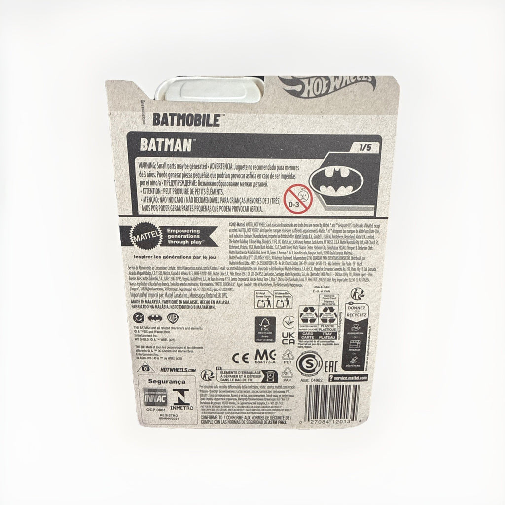 Hot Wheels Batmobile 1:64 Black Batman Diecast Car Ages 3+ Boys Girls Unopened