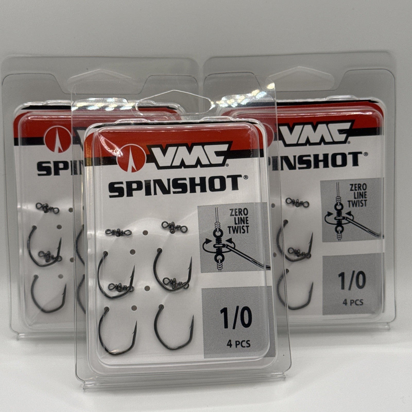 VMC  Spinshot  Hook Size 1/0  - Pack of 4