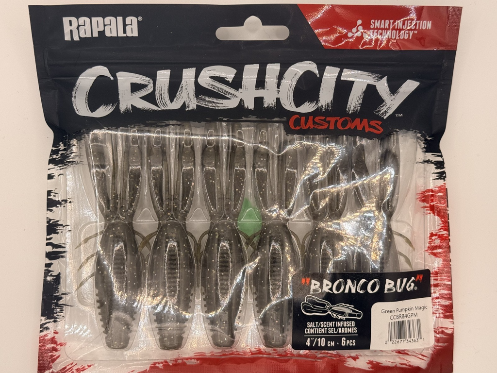 Rapala Crush City Bronco Bug 4" assorted colors 6ct