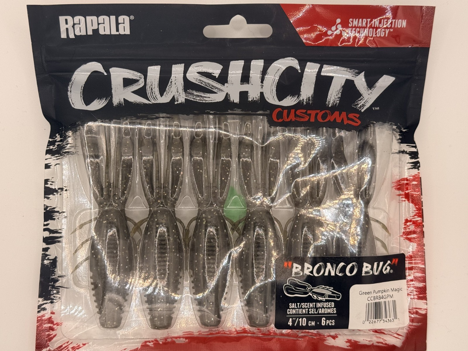 Rapala Crush City Bronco Bug 4" assorted colors 6ct