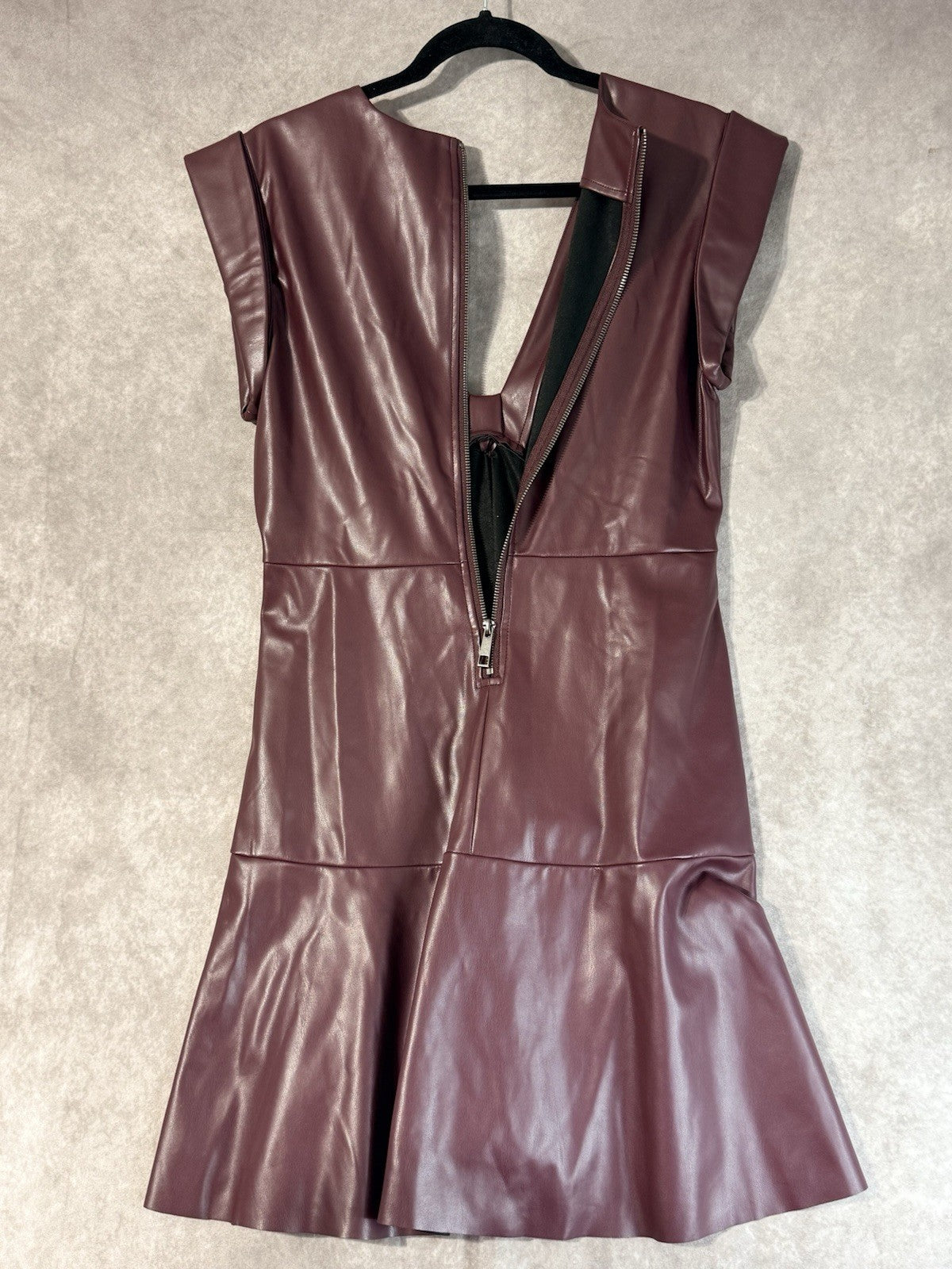 NWT Steve Madden Women’s Size M Faux Leather Beckett Dress