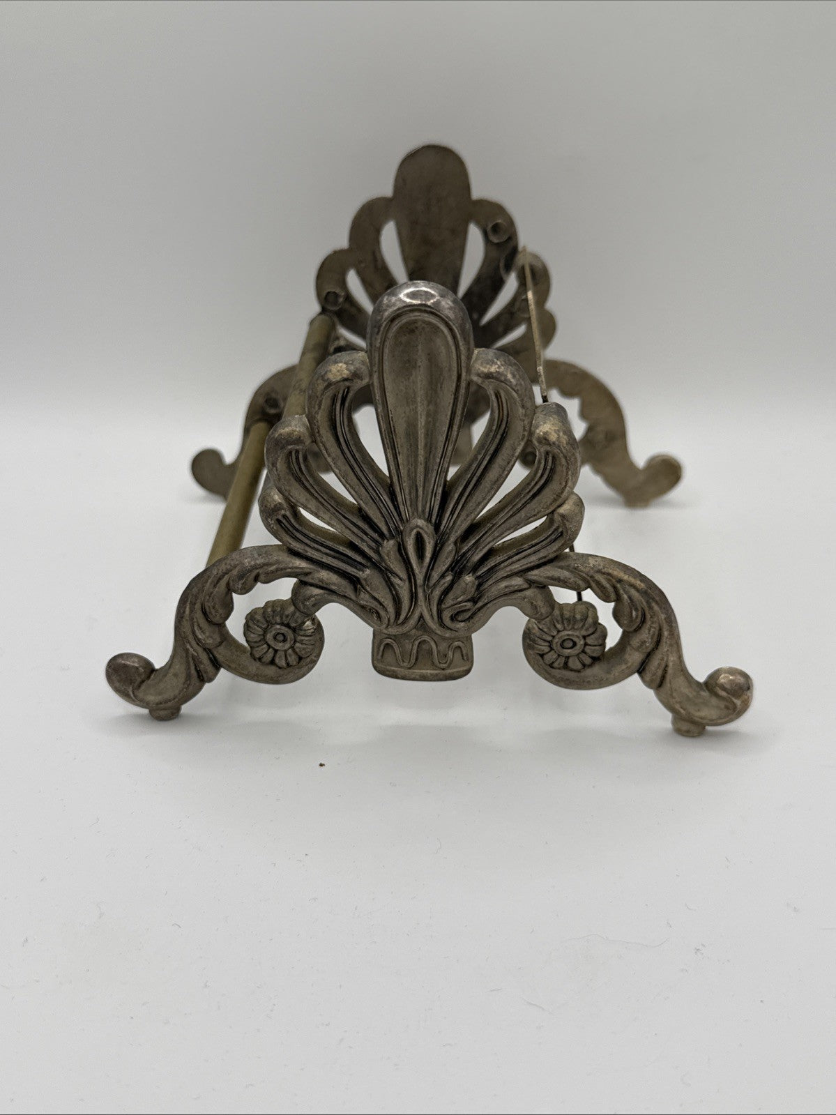 Vintage Silver Plate Knife Rest Italy Knife Holder  With matching Napkin Holders