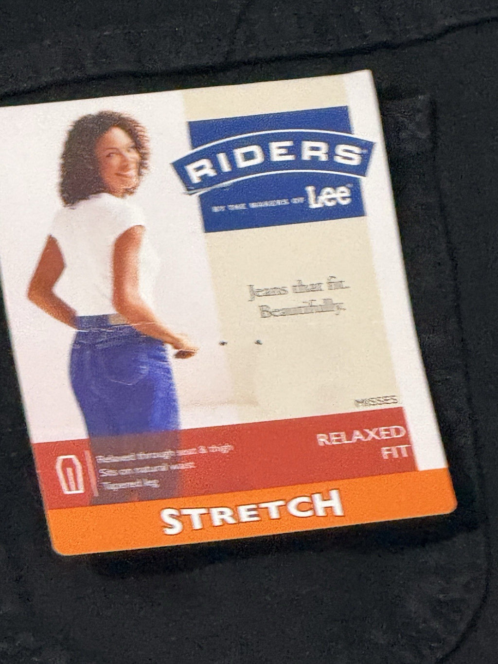 NWT Riders By Lee Women’s Jeans Coal Black Size 12M RF Stretch Tapered Leg
