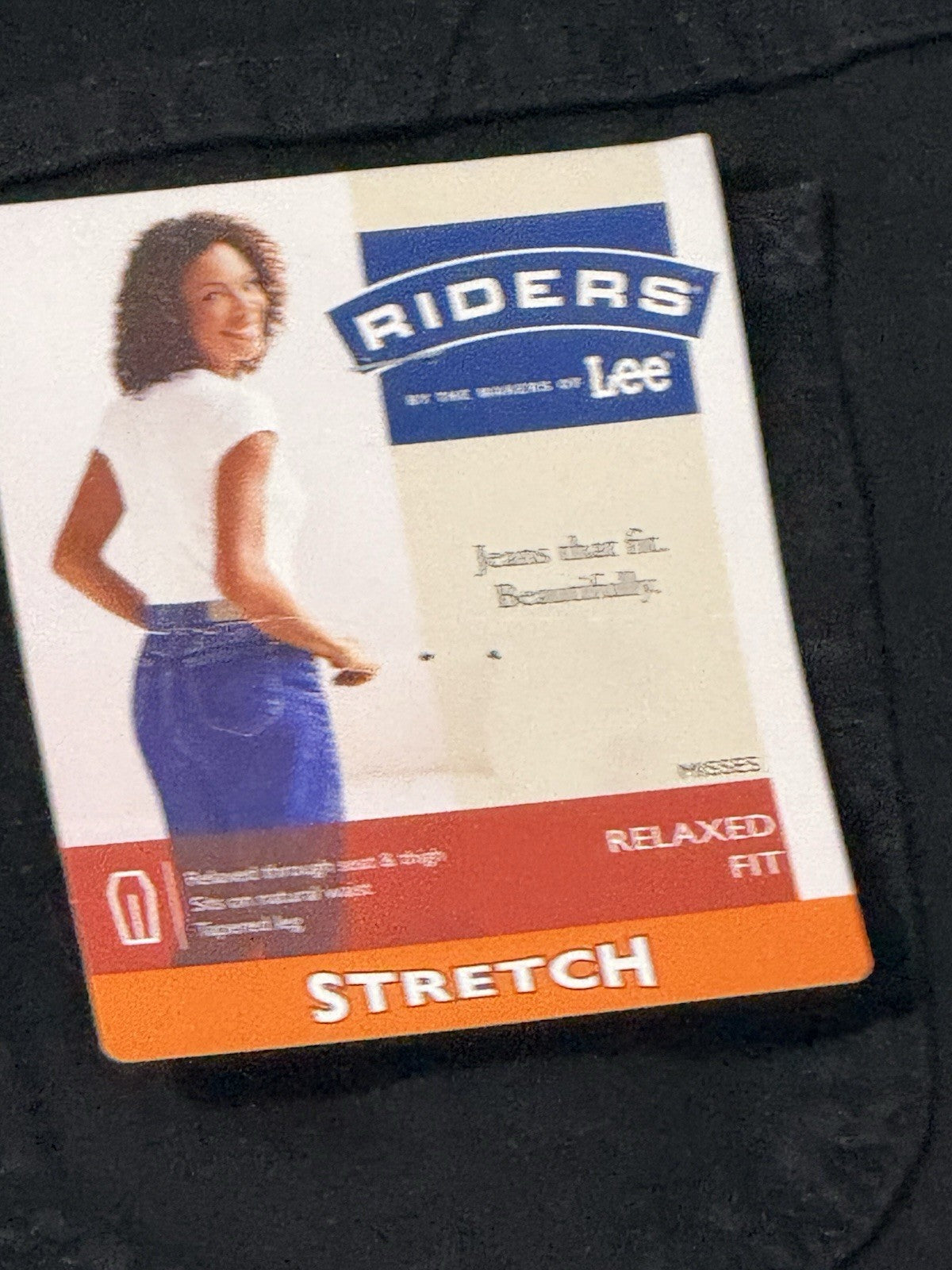 NWT Riders By Lee Women’s Jeans Coal Black Size 12M RF Stretch Tapered Leg