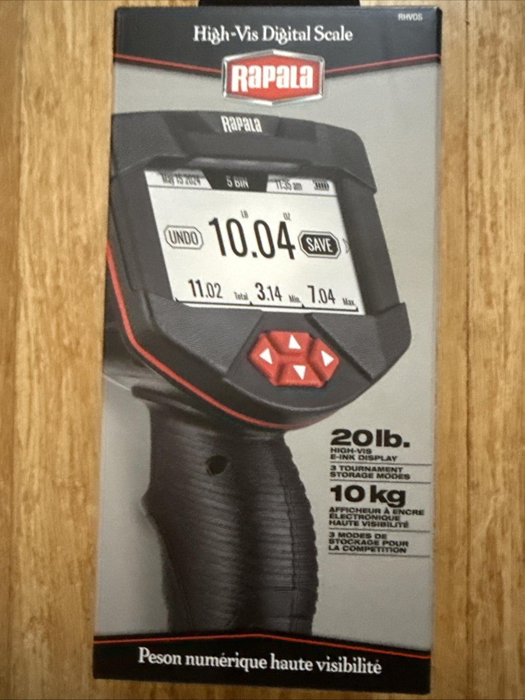 Rapala High-Vis Digital Scale 20 lb #RHVDS