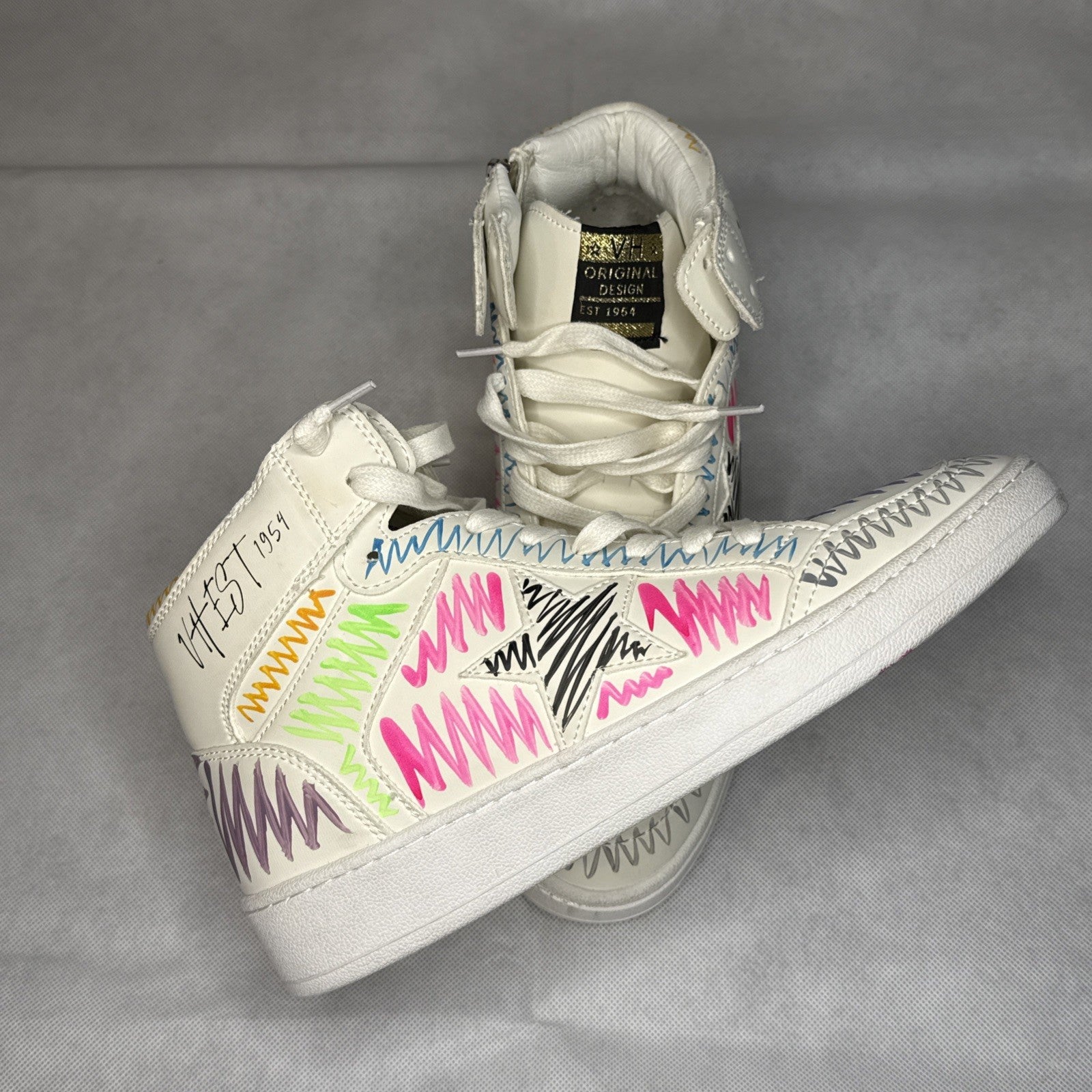 Vintage Havana Sneakers | Size 10 | Multi Swirl Hightop NIB