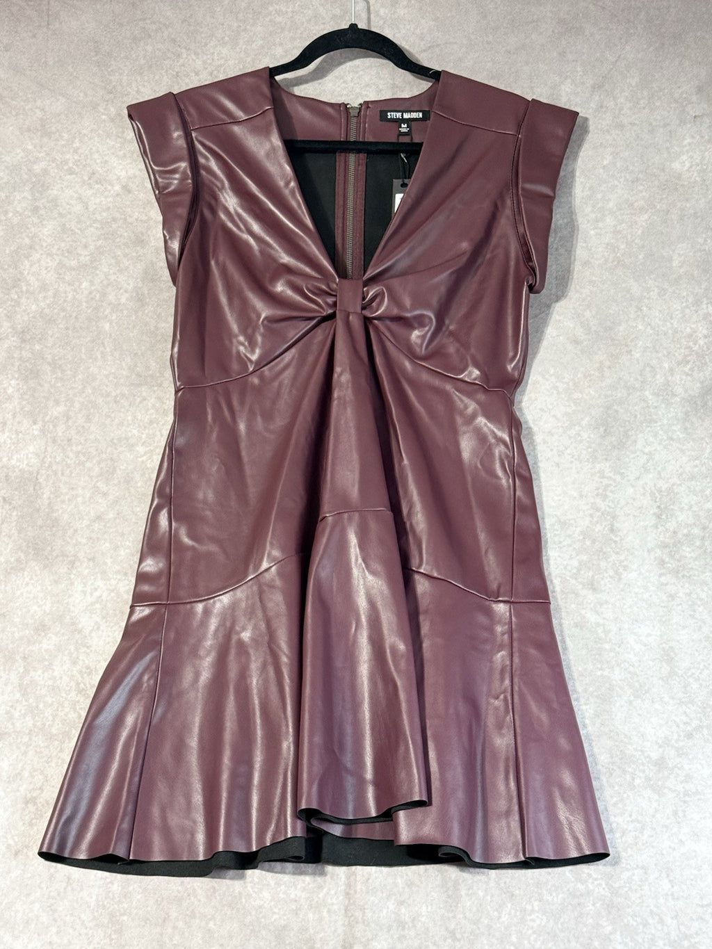 NWT Steve Madden Women’s Size M Faux Leather Beckett Dress