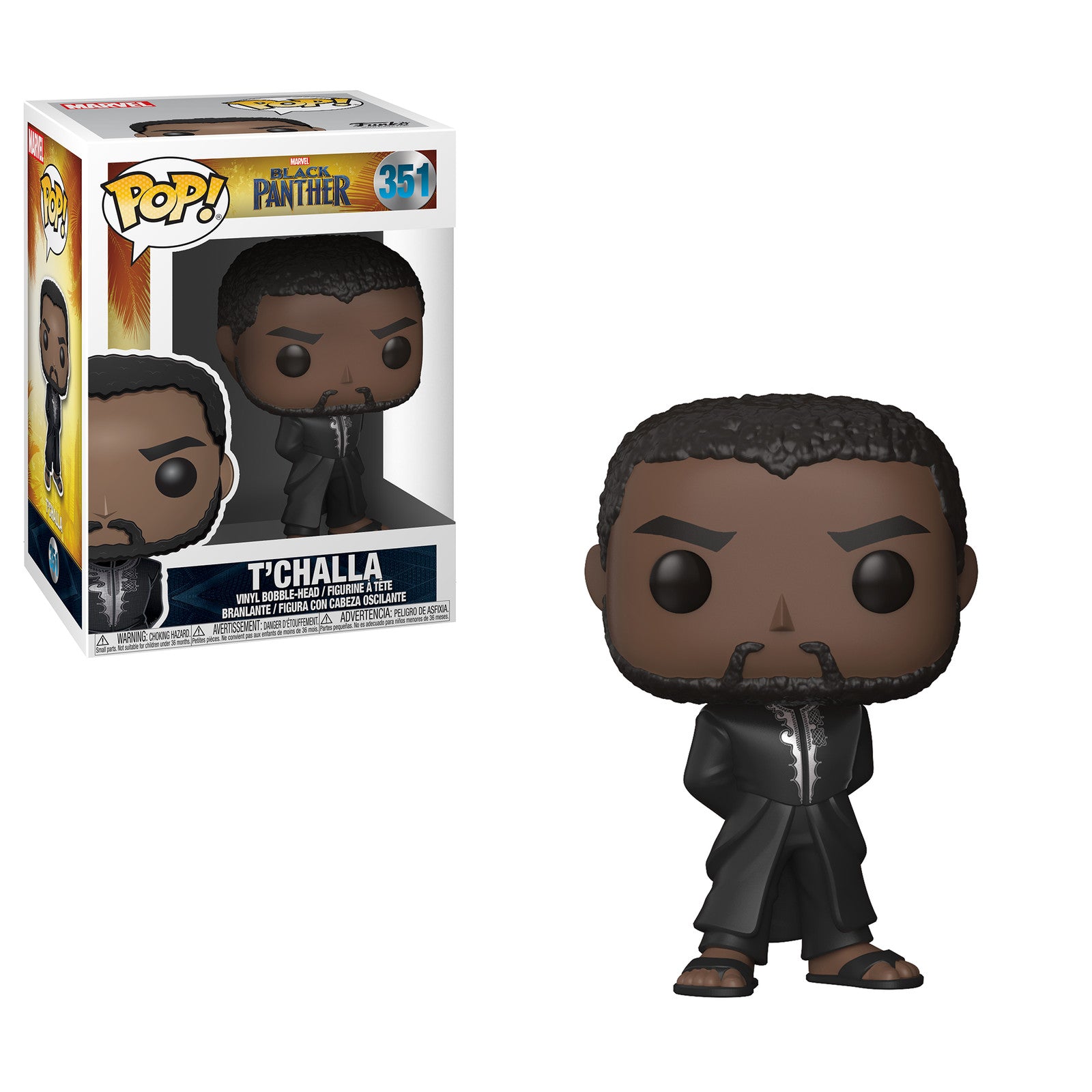 Funko Pop! - Marvel - Black Panther - T'Challa #351 Vinyl Figure
