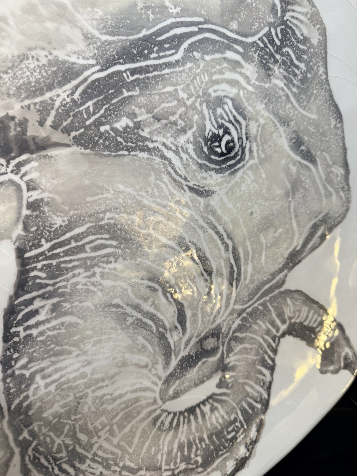 Vietri Italian Elephant Platter - Jungle Collection