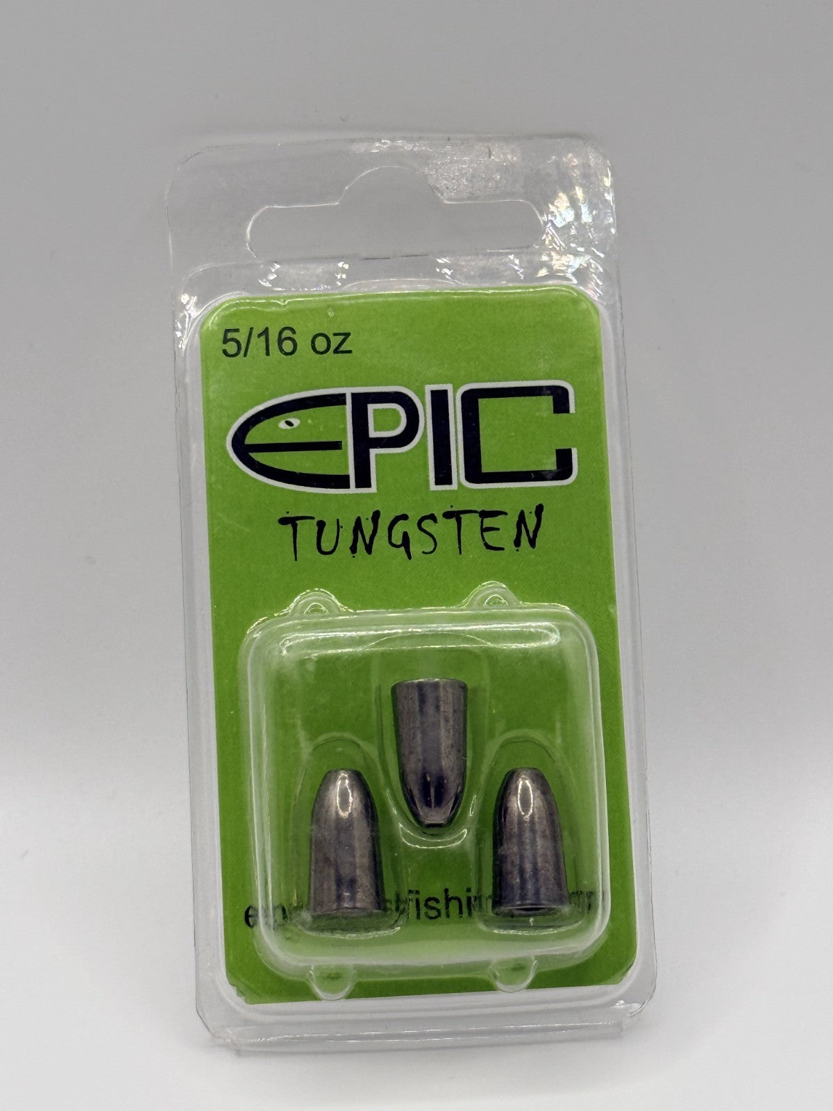 Epic Tungsten Weights Worm Silver Various Sizes