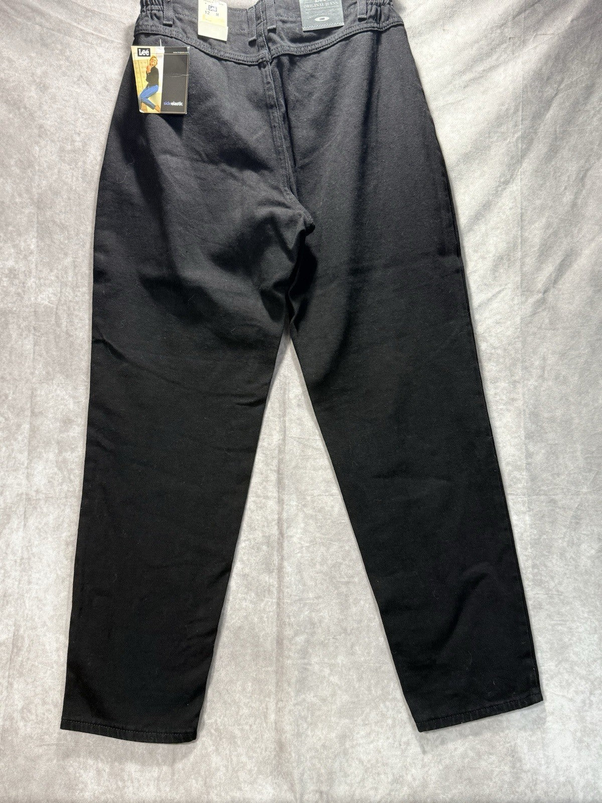 NWT Lee Jeans Double Black Elastic Sides Women’s Size M